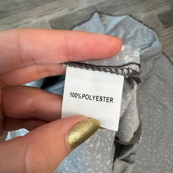 Joyfolie Mia Joy grey floral wrap front hi waist maxi skirt size medium F48 - Picture 7 of 7